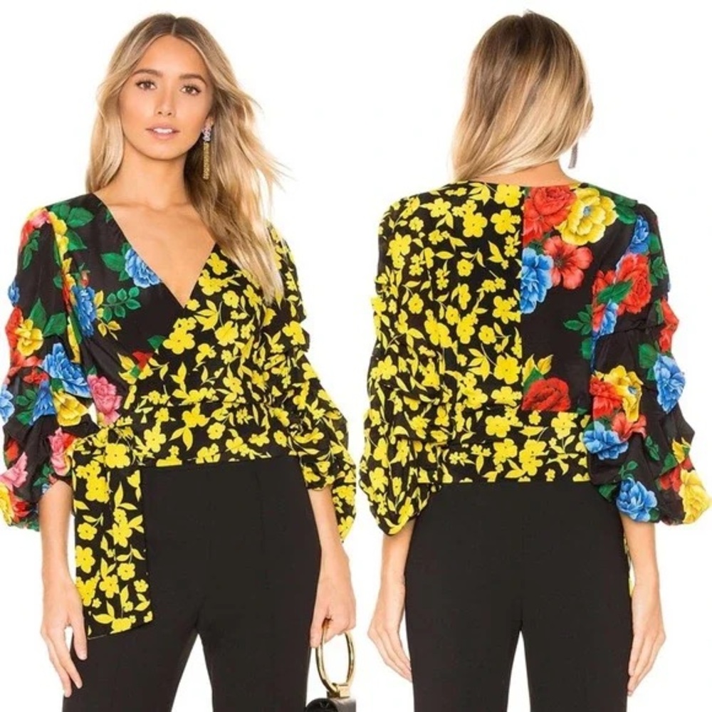 ❤️ Alice + Olivia Reversible Silk Top XS